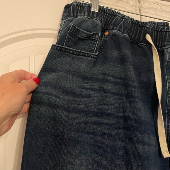 Lane Bryant Navy Wide-Leg Pants Sz 18 Elastic Waist - Picture 4 of 6